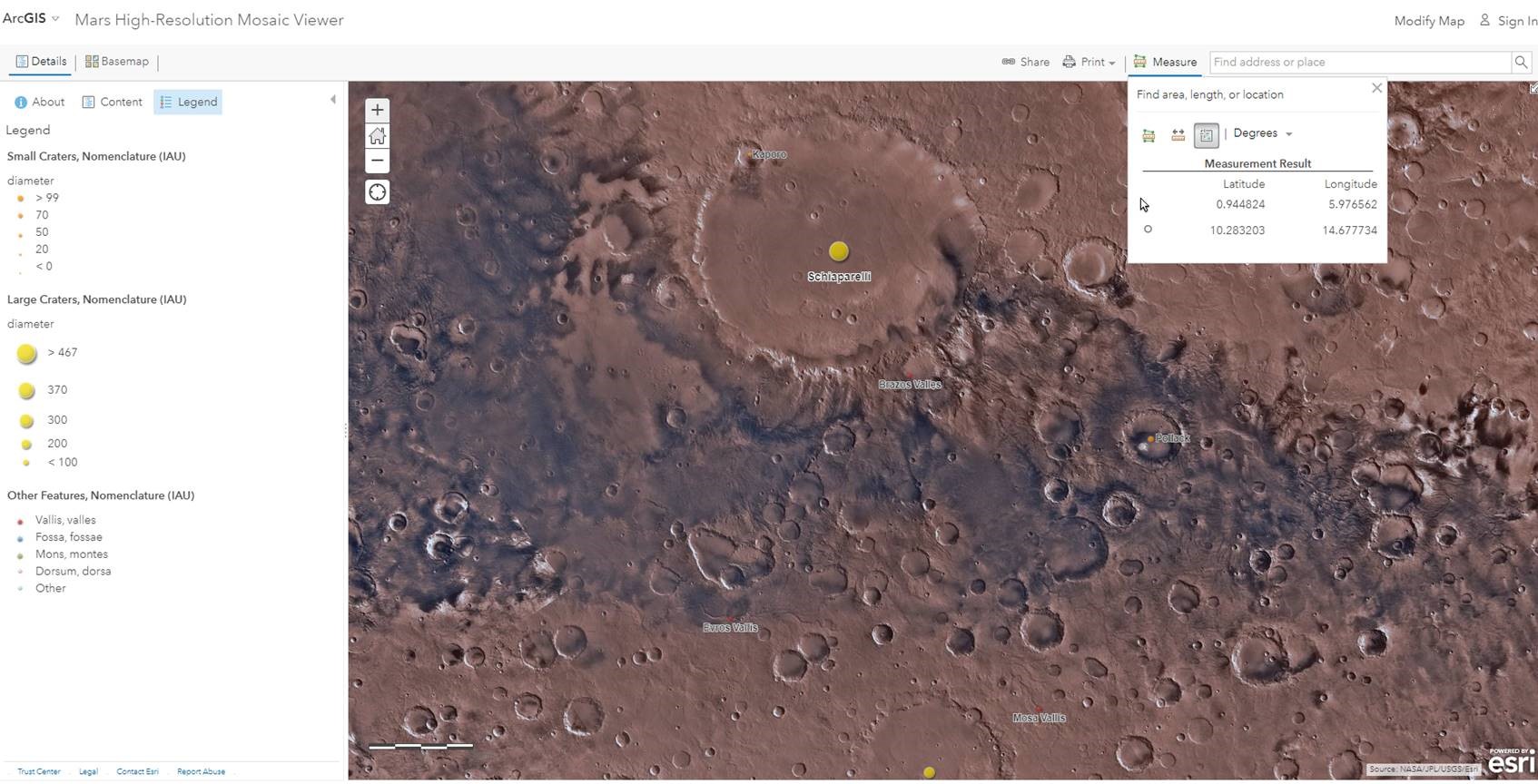 Explore Mars with GIS! Esri Community