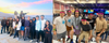 (Left) The 2024 Dev Summit Student Cohort (Right) Our great dogeball team only lost to the winner this year!