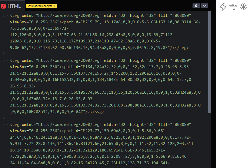 Working svg code