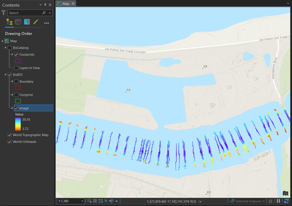 Point data is shown in the BisBDI.