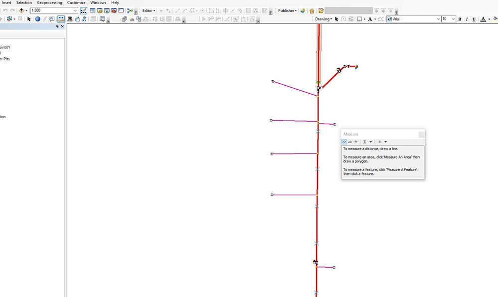 ArcMap Measure Tool - Movable