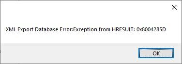 XMLExportDatabaseError.jpg