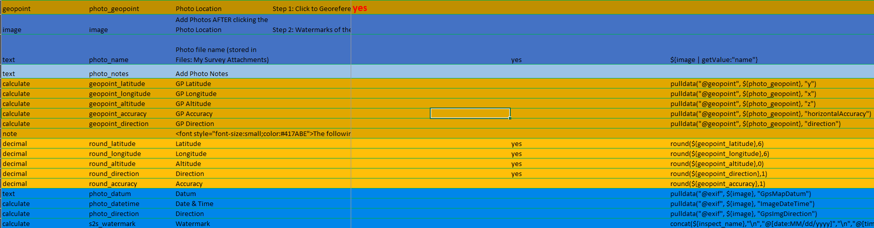 Survey123 Watermark @[] Decimals - Esri Community