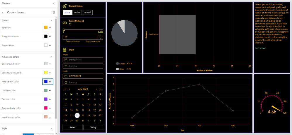 Matching Color Options to Effects
