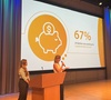 Interns presenting their application at Esri HQ in Redlands, CA.