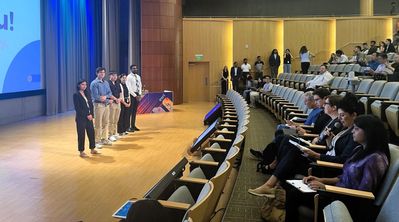 Finalists took questions from the judges after their presentation.