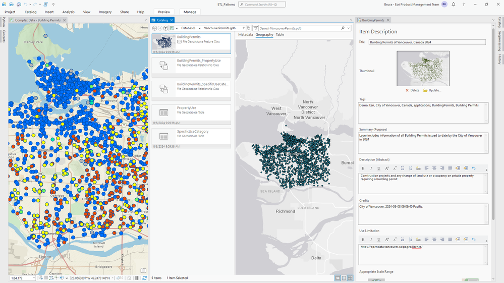 Building permits metadata