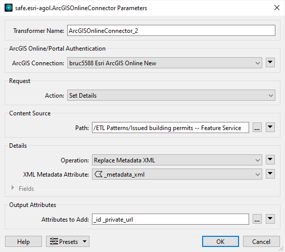 Move metadata between portal environments