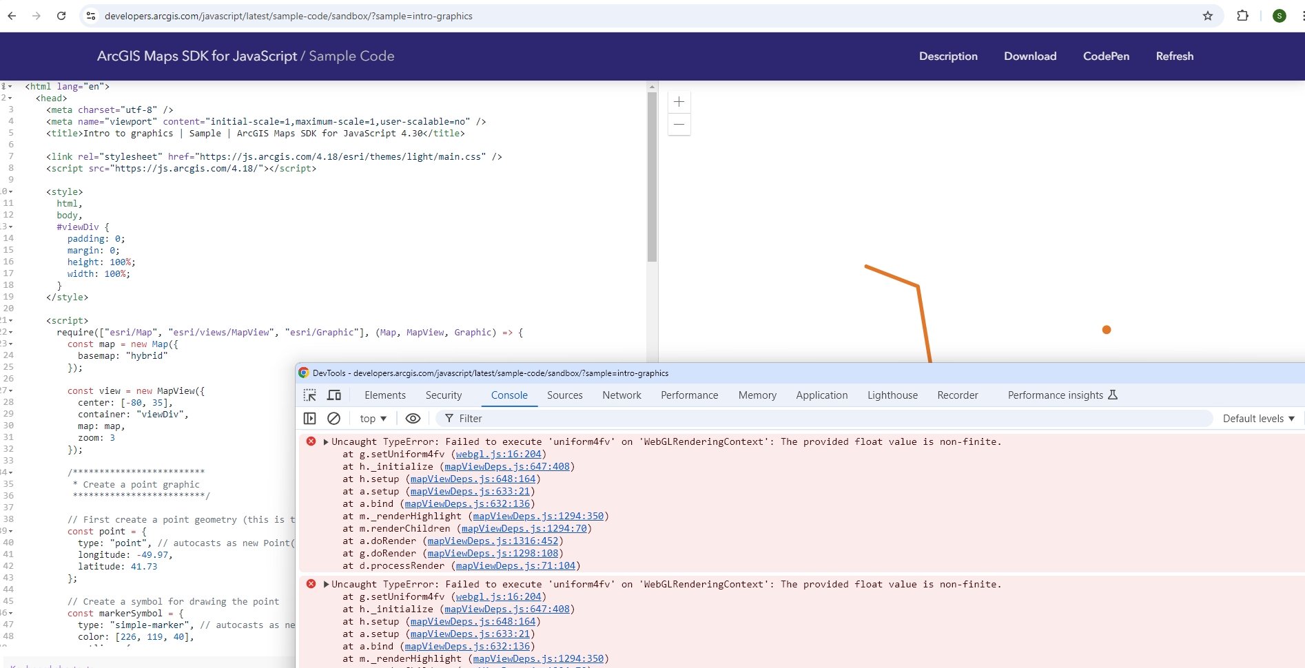 API 4.18 Got Console Error After Upgrade Chrome to... - Esri Community