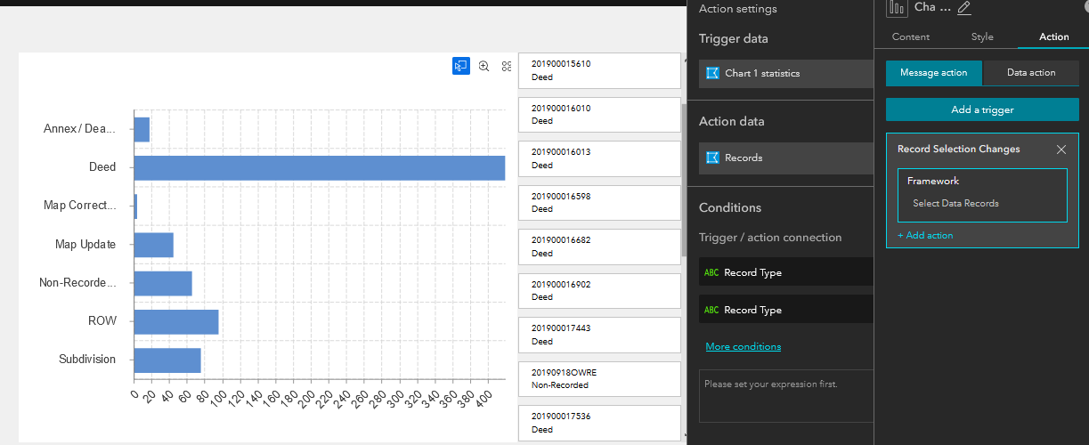 Experience Builder Chart Populate list / table wit... Esri Community