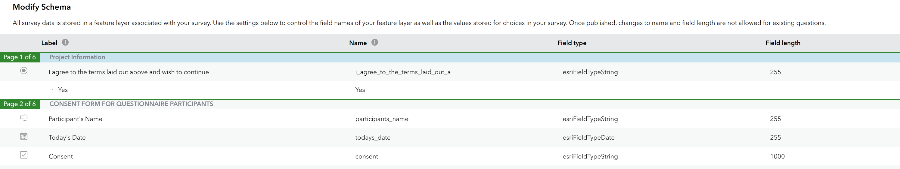 Survey sections missing. - Esri Community