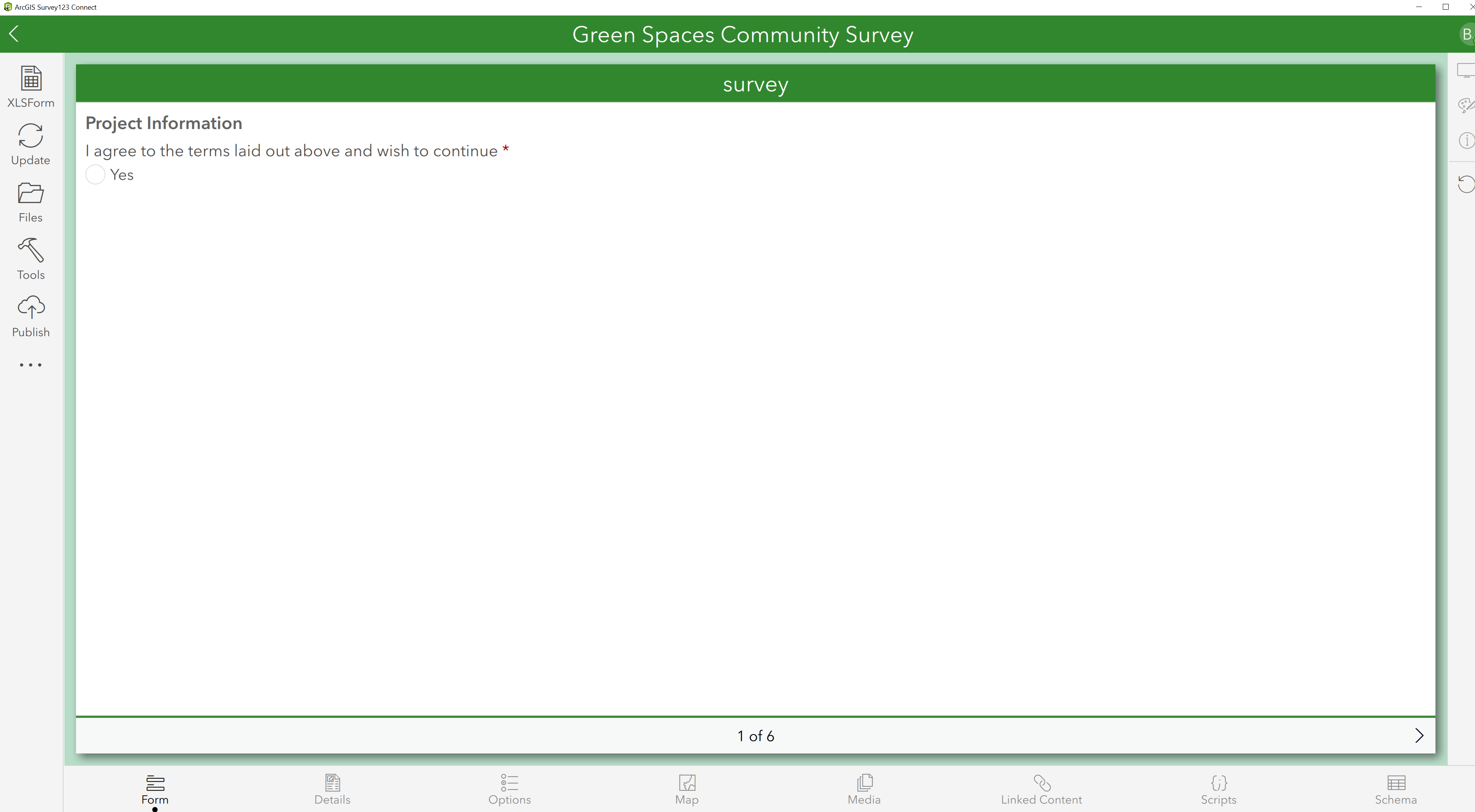 Survey sections missing. - Esri Community