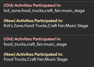 Missing: spaces between options.