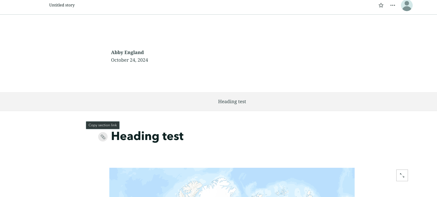 Solved: Arcgis StoryMaps, link bookmark to button - Esri Community