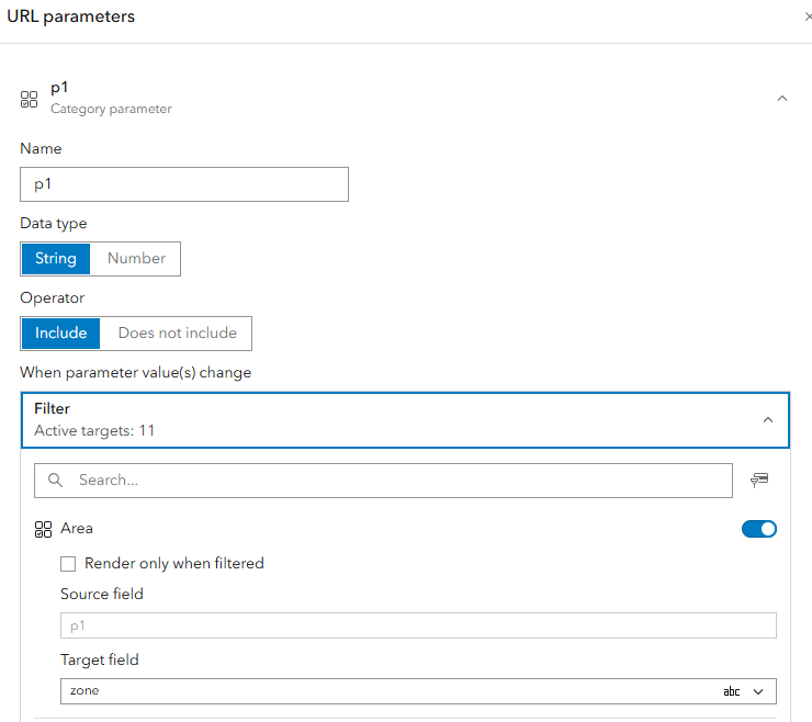URL Parameter Configuration