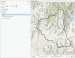 Figure 4  Study area defined by a watershed