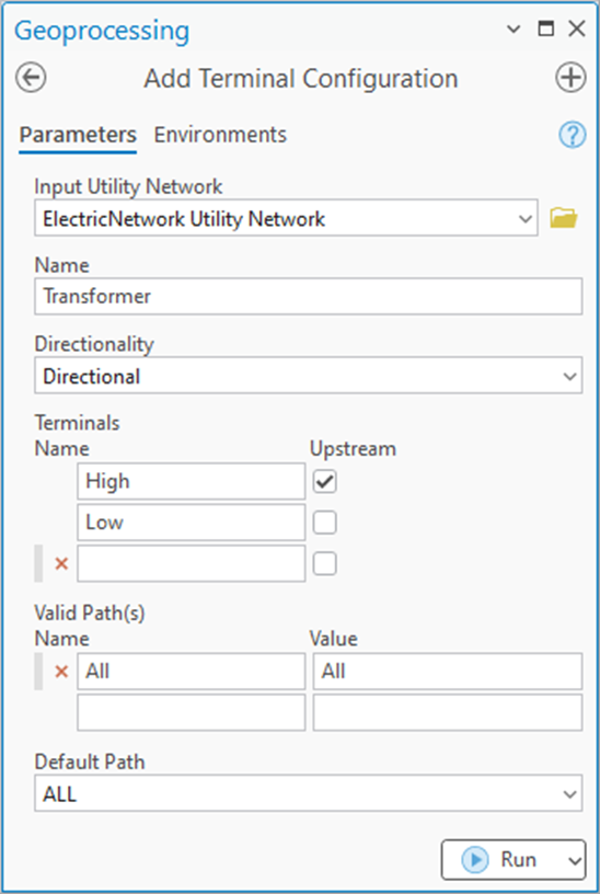 View of Electrical Networks - Advanced Configuration