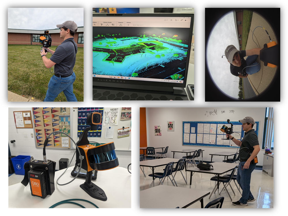 School scanning with handheld LiDAR reality-capture equipment