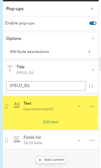Pop up Arcade expression script working in ArcGIS ... - Esri Community