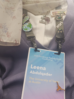 The unique badge we had with all my pins(I cant have enough pins!)