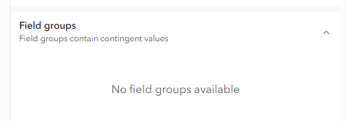 Field groups No field groups available - 136013i35289AEE9D22259B