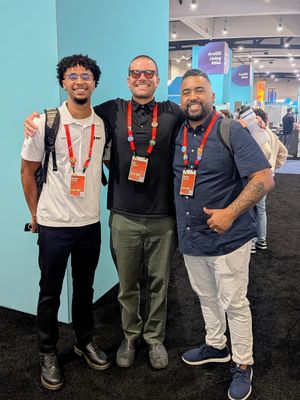 With my amazing Tech Support colleagues