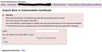 Import Root and Intermediate certificate into portal