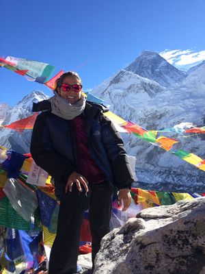 View of Mt. Everest during my trip to Everest Basecamp in 2014.
