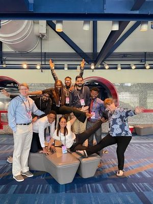 Adedayo with fellow student assistants and Terri Bliss - Student Assistant coordinator