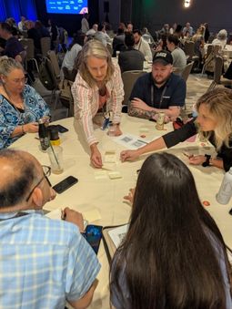 attendees engaged in brainstorming