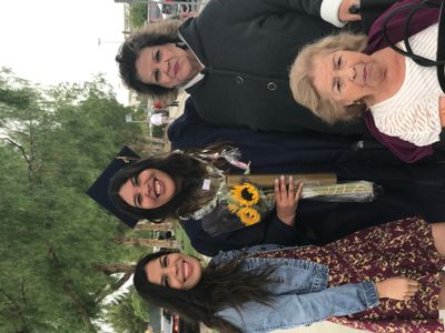 2017: My college graduation era featuring my family.