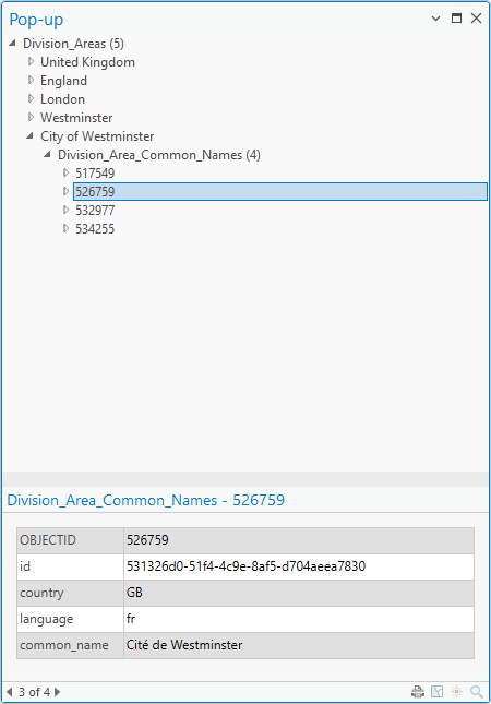 Division Area name translations
