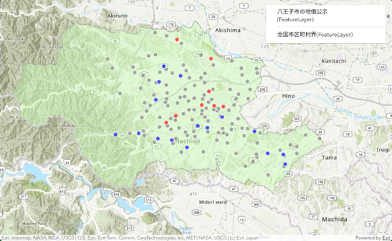 個別値分類はできたが、凡例が無い