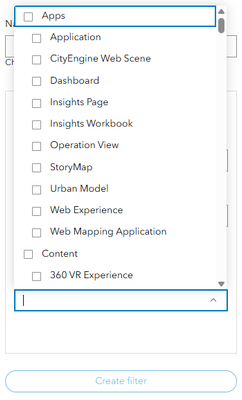 Options for Type parameter