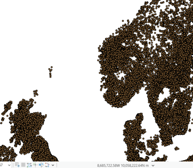 The dataset when rendered correctly