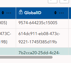Table GlobalID field