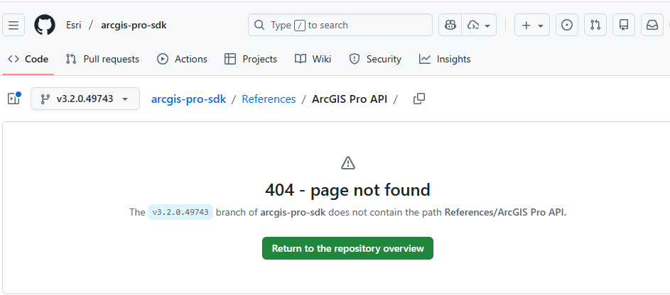 GitHub API missing for Pro 3.2 (for ESRI staff) - Esri Community