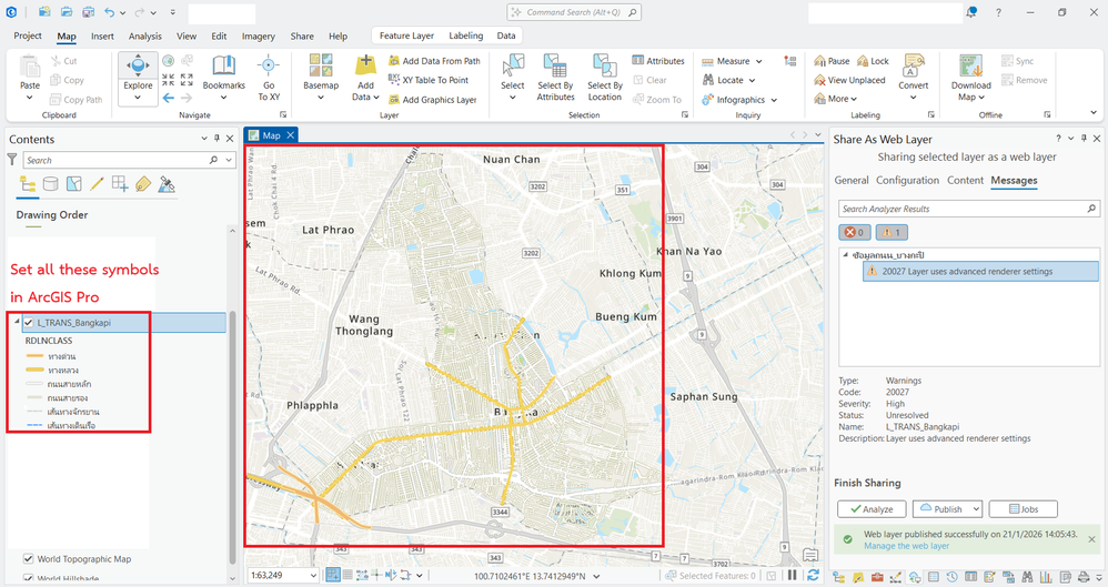 This is the symbology setting in ArcGIS Pro.