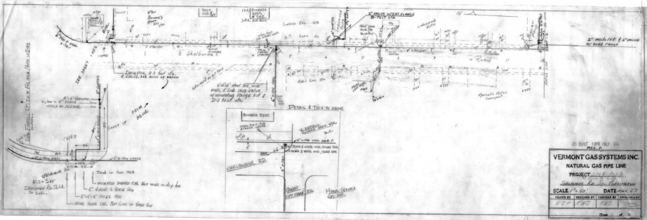 Vermont Gas example of hand drawing