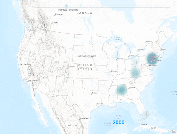 Property damage density from flood events between 2000 and 2020