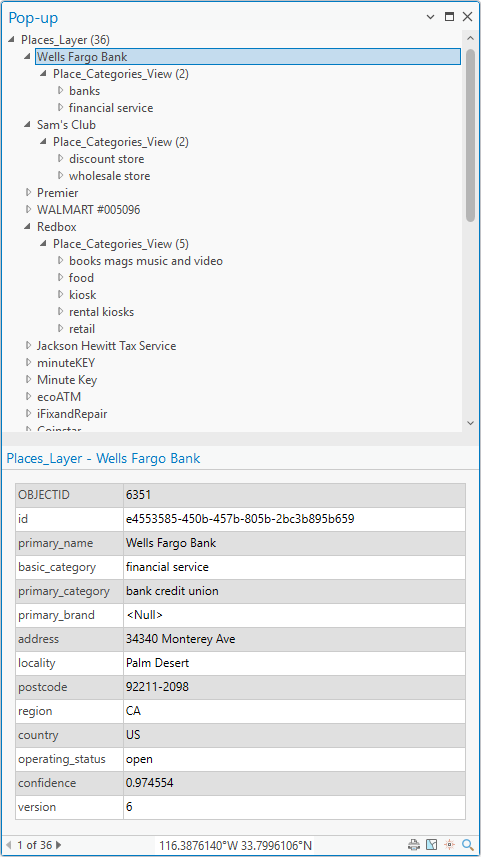 Place Categories