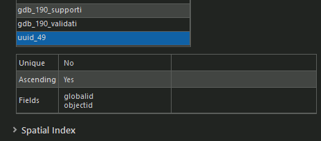 non-unique index in SDE