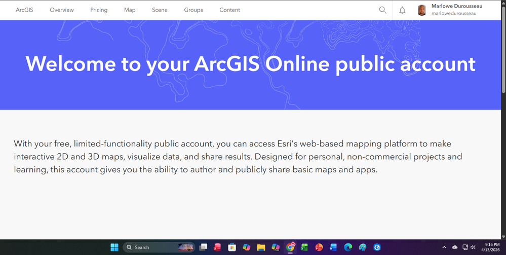 home page