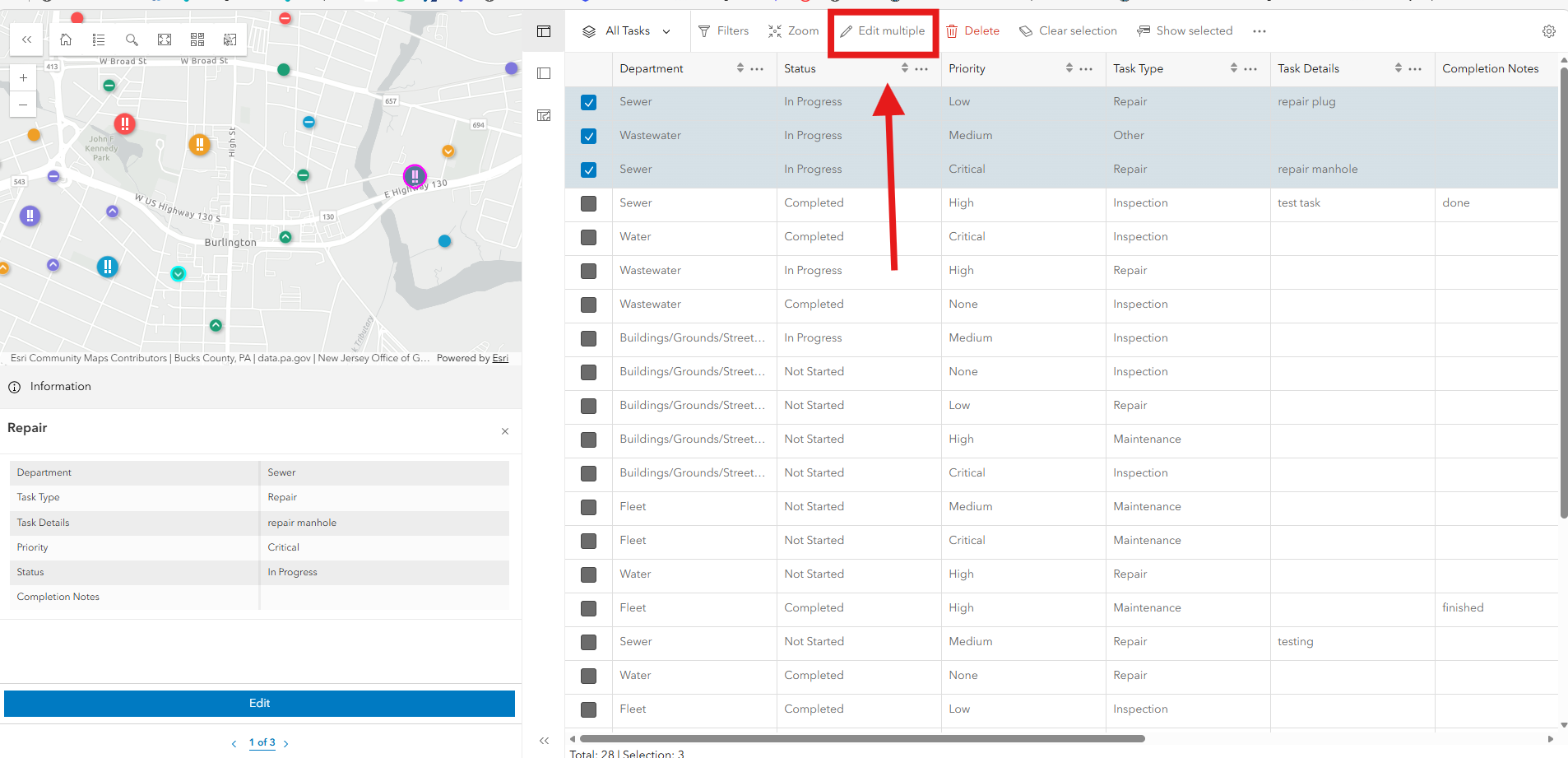 Dispatching Field Maps Tasks - Esri Community