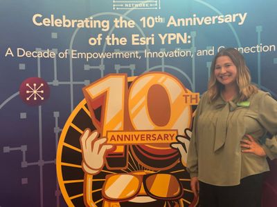 Amanda celebrating the 10 year anniversary of YPN and her 10th year of membership.