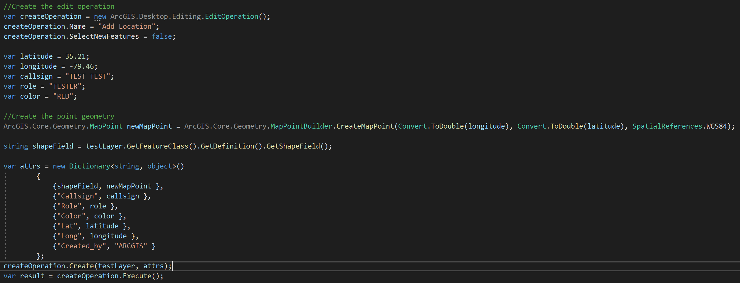 Solved: Add Point Feature to Layer, point in wrong locatio... - Esri ...