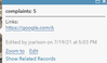 a feature with a single related record