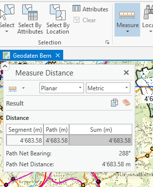 The Measure Distance tool
