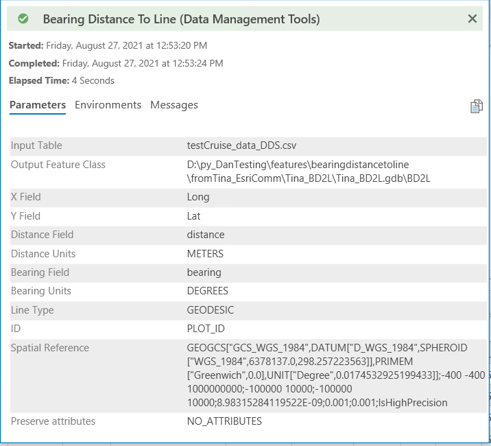 Create Lines At Specific Bearing - Esri Community