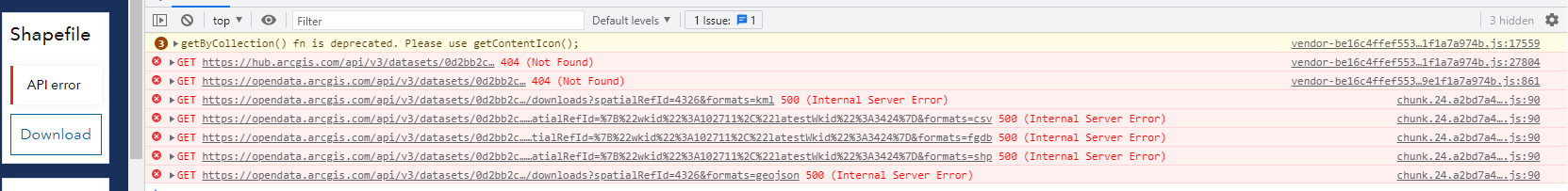 Solved: API Error Open Data Download - Esri Community
